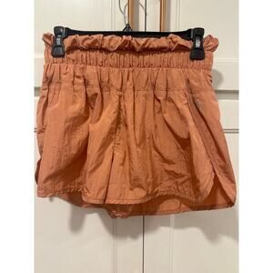 Free People Movement Women's The Way Home Shorts Red Earth Orange small